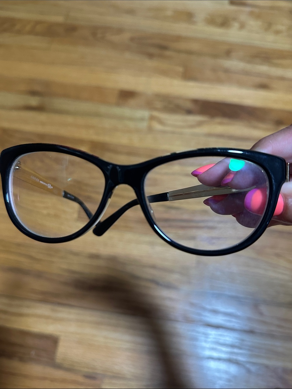 Gucci Black Cat-Eye Women's Eyeglasses